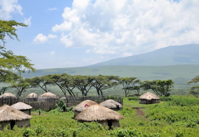 Maasai_boma_in_Ngorongoro_Conservation_Area (Medium) Tanzania Cultural Safaris